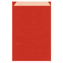 Sachet Plat 12+5X18Cm Rouge- Kraft - Pack De 250 - GelatoPro.fr