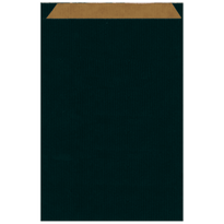 Sachet Plat 19+8X35Cm Noir - Kraft - Pack De 250 - GelatoPro.fr