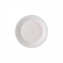 Assiette Jetable En Carton 18 Cm Blanche - Carton De 1000 Unités - GelatoPro.fr