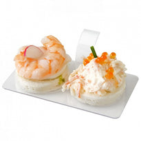 Mise En Bouche Base Rectangulaire Transparente  - 10X5.5Cm - Pack De 18 Unités - GelatoPro.fr