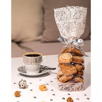 Sachet Avec Fond Carton Fine Dentelle Blanche 100 X 220 Mm - Carton De 1000 Unités - GelatoPro.fr