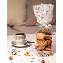 Sachet Avec Fond Carton Fine Dentelle Blanche 120 X 275 Mm - Carton De 1000 Unités - GelatoPro.fr