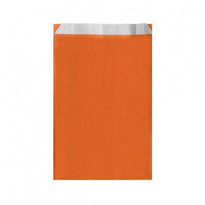 Sachet Plat 19+8X35Cm Orange - Cellulose 60G/M2-  Pack De 250 - GelatoPro.fr
