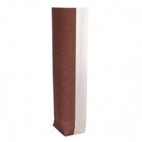 Sachet Avec Fond Carton Type Toile De Jute Chocolat 100 X 220 Mm - Carton De 1000 Unités - GelatoPro.fr