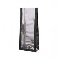 Sachet Sos Fond Carton Glossy Noir 80 + 40 X 200 Mm - Carton De 1000 Unités - GelatoPro.fr