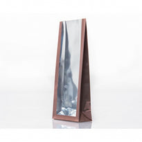 Sachet Sos Fond Carton Glossy Cappuccino 80 + 40 X 200 Mm - Carton De 1000 Unités - GelatoPro.fr