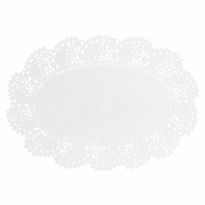 Dentelles Ovales Ajourées Blanches 32X22 Cm - Pack De 250 Unités - GelatoPro.fr