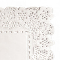 Dentelles Rectangulaires Ingraissables Blanches 40X30 Cm - Pack De 250 Unités - GelatoPro.fr