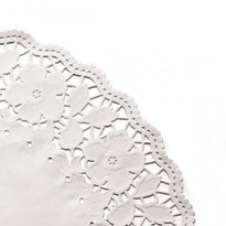 Dentelles Rondes Ajourées Blanches Ø 9Cm - Pack De 250 Unités - GelatoPro.fr