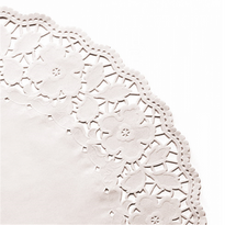 Dentelles Rondes Ajourées Blanches Ø 42Cm - Pack De 250 Unités - GelatoPro.fr