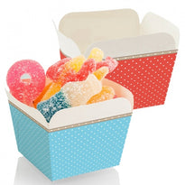 Barquettes Assorties Rouges Et Bleues 4.8 X 4.8 X 5.9 Cm - Carton De 2000 Unités - GelatoPro.fr