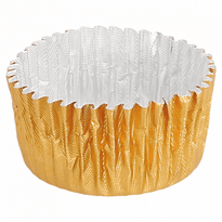 Caissettes À Petits Fours Aluminium Doré Ø 2.9 Cm - Pack De 1000 Unités - GelatoPro.fr