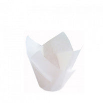 Caissettes À Muffins Tulipe Ingraissables Blanches Ø 3 Cm - Carton De 1000 Unités - GelatoPro.fr