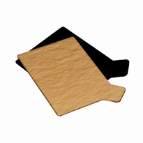 Support À Pâtisserie Rectangulaire Double Face Or Et Noir 5.5 X 9.5 Cm - Pack De 200 Unités - GelatoPro.fr