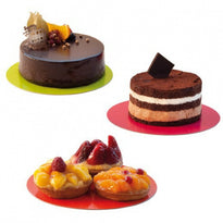 Support À Pâtisserie Fuchsia Disque Ø30Cm - Pack De 50 Unités - GelatoPro.fr