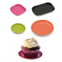 Support À Pâtisserie Carré Orange 5.5X5.5Cm - Pack De 100 Unités - GelatoPro.fr