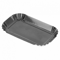 Support À Pâtisserie Rectangulaire Noir 4X8Cm - Pack De 100 Unités - GelatoPro.fr