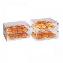 Présentoir Empilable 2 Étages Pour Patisseries Ou Autres. 47X36X25.5Cm - GelatoPro.fr