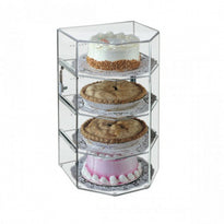 Présentoir Hexagonal 4 Étages Pour Patisseries Ou Autres - 31X30.5X54.5Cm - GelatoPro.fr