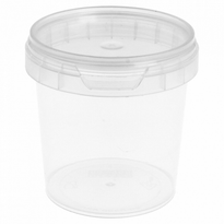 Pots Ronds Inviolables Avec Couvercles - 6,9 X 6,8 (H)Cm - 155Ml - Pack De 960 Unités - GelatoPro.fr