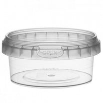 Pots Ronds Inviolables Avec Couvercles - 9.5 X 4.4 (H)Cm - 180Ml - Pack De 504 Unités - GelatoPro.fr