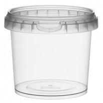 Pots Ronds  Inviolables Avec Couvercles - 9.5X.8.4 (H)Cm - 365Ml - Pack De 456 Unités - GelatoPro.fr