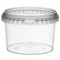 Pots Ronds Inviolables Avec Couvercles - 11.8X8 (H)Cm - 565Ml - Pack De 264 Unités - GelatoPro.fr