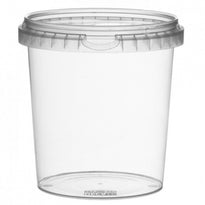 Pots Ronds Inviolables Avec Couvercles - 11.8X12.6 (H)Cm - 870Ml - Pack De 228 Unités - GelatoPro.fr