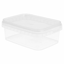 Pots Inviolables Rectangulaires - 12X8.8X4.2Cm - 280Ml - Pack De 384 Unités - GelatoPro.fr