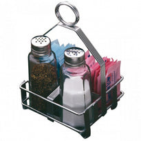 Présentoir De Rangement Pour Salière - Poivrier Et Sachets - 10.5X10.5X17 - GelatoPro.fr