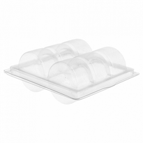 Boîte De Transport En Pet Pour 6 Macarons - Pack De 200 Unités - GelatoPro.fr