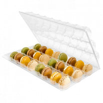 Boîte De Transport En Pet Pour 24 Macarons - Pack De 200 Unités - GelatoPro.fr