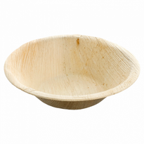 Assiette Creuse En Feuille De Palmier 12.5 X 3 (H) Cm - Carton De 200 Unités - GelatoPro.fr