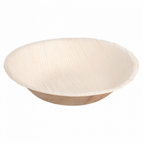 Assiette Creuse En Feuille De Palmier 16.5 X 3.5 (H) Cm - Carton De 200 Unités - GelatoPro.fr