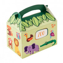 Boite Pour Les Enfants - Modèle Zoo - Pour Vente À Emporter  17X16X10 Cm - Carton De 300 Unités - GelatoPro.fr