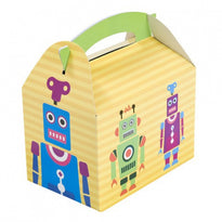Boite Pour Les Enfants - Modèle Robots - Pour Vente À Emporter  17X16X10 Cm - Carton De 300 Unités - GelatoPro.fr