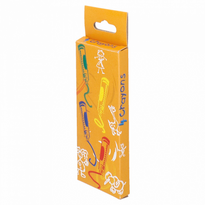 Boîte De 4 Crayons De Couleurs Assortis En Cire - 48 Boîtes - GelatoPro.fr