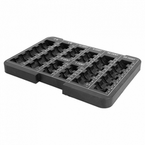 Plateau À Monnaie Pour Caisse - 24X17X1,8Cm - Plastique Noir - GelatoPro.fr