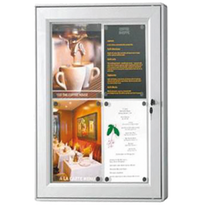 Porte Menus Lumineux Extérieur Métal - 52.3X69.5X3.2Cm - GelatoPro.fr