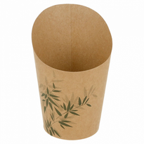 Gobelet À Frites Ouvert Carton Recyclé Feel Green 270 Ml - Carton De 2500 Unités - GelatoPro.fr