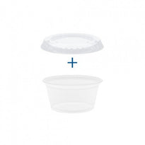 Pots Et Couvercles Transparents 30 Ml - Pack De 1200 Sets - GelatoPro.fr