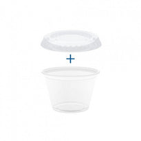 Pots Et Couvercles Transparents 60 Ml - Carton De 1200 Sets - GelatoPro.fr