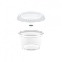 Pots Et Couvercles Transparents 120 Ml - Pack De 1200 Sets - GelatoPro.fr