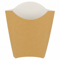 Pochette À Frites En Carton Recyclé Standard 165G - 13.5X8.5X16Cm - Carton De 1200 Unités - GelatoPro.fr
