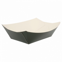 Barquette À Frites En Carton Série Noir 960G 10.5X7.2X4.5Cm - Pack De 200 Unités - GelatoPro.fr