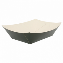 Barquette À Frites En Carton Série Noir 1200G 12X8.1X5Cm - Pack De 200 Unités - GelatoPro.fr