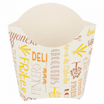 Pochette À Frites En Carton Parole 135G - Carton De 1200 Unités - GelatoPro.fr
