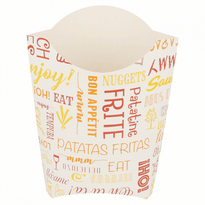 Pochette À Frites En Carton Parole 165G - Carton De 1200 Unités - GelatoPro.fr