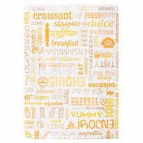 Sac À Croissants Parole 19 + 8 X 26 Cm - Pack De 500 Unités - GelatoPro.fr