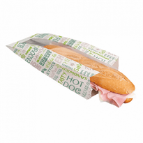 Sac Sandwich Avec Fenêtre Centrale Parole 9 + 4 X 30 Cm - Pack De 250 Unités - GelatoPro.fr